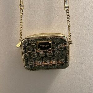 Michael Kors Gold Crossbody bag